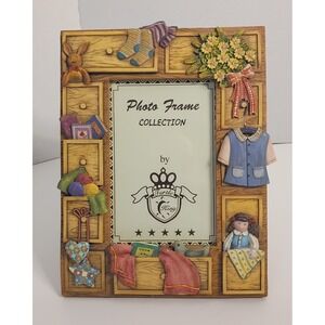 Turtle King 3D Picture Frame 4"x6" Kids Room Nursery Cottagecore Girls Decor
